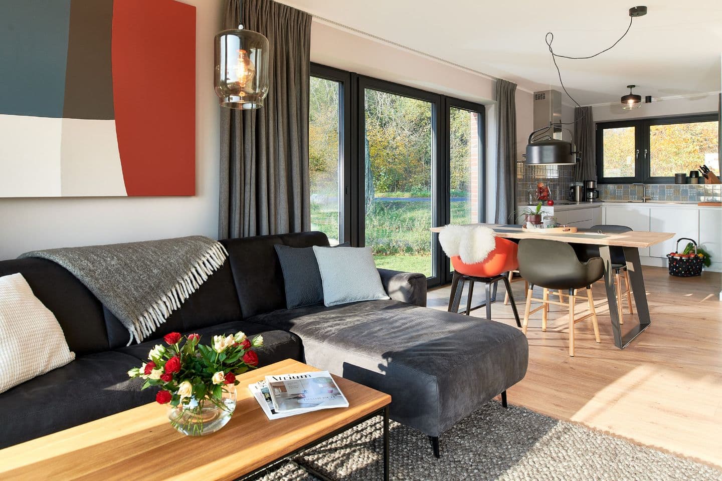 Ferienhaus Backsteinquartier B in Putbus in Putbus – Wohnzimmer