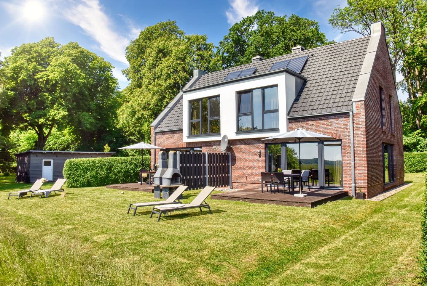Ferienhaus Backsteinquartier C – Sauna, Kamin & Wasserblick