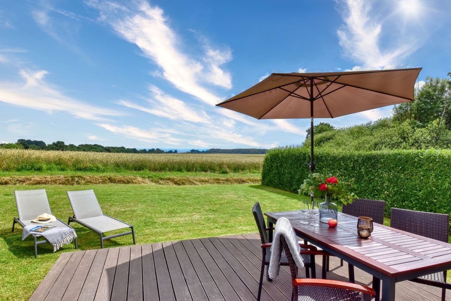 Ferienhaus Backsteinquartier D Putbus in Putbus – Terrasse