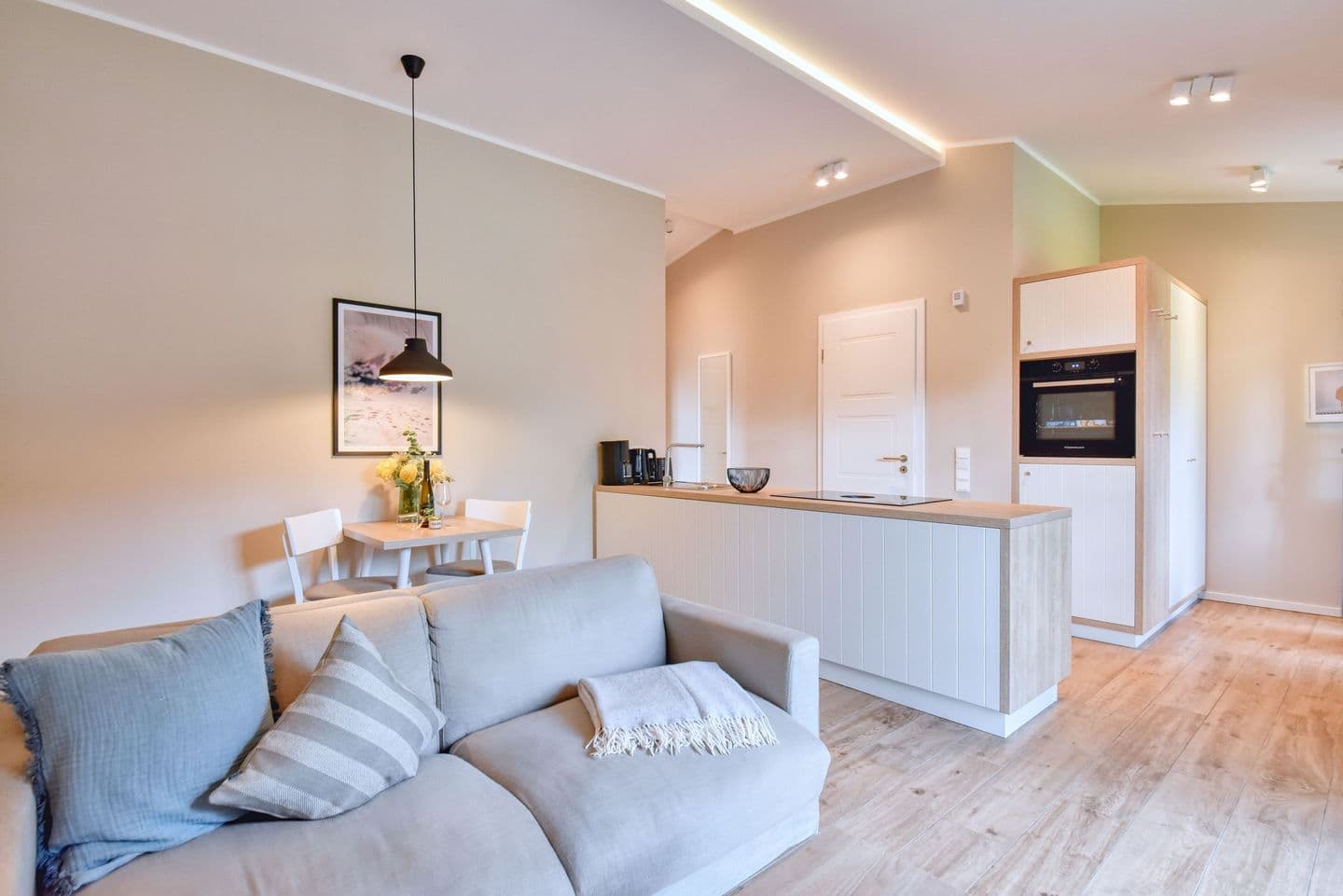 Ferienhaus Bodden Hus 27 Feriendorf Klein Stresow Rügen in Klein Stresow – Wohnzimmer