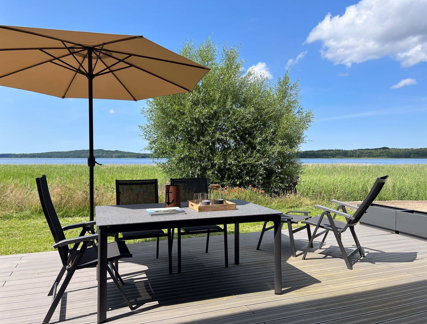Ferienhaushälfte LEE - Vogteihof am Bodden in Streu – Balkon