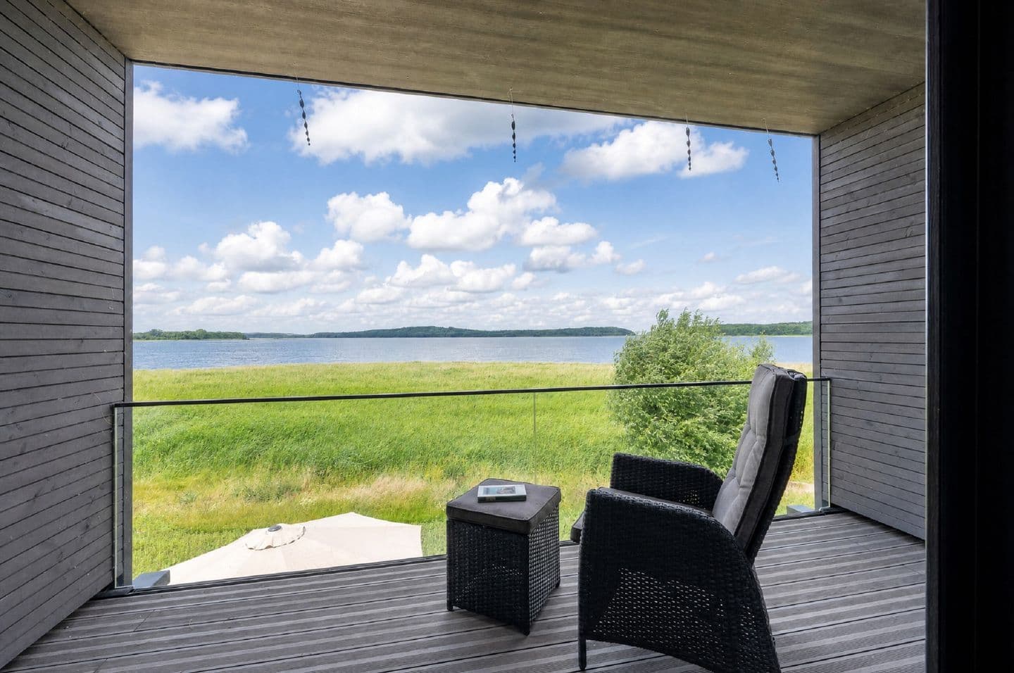 Ferienhaushälfte LUV - Vogteihof am Bodden in Streu – Terrasse