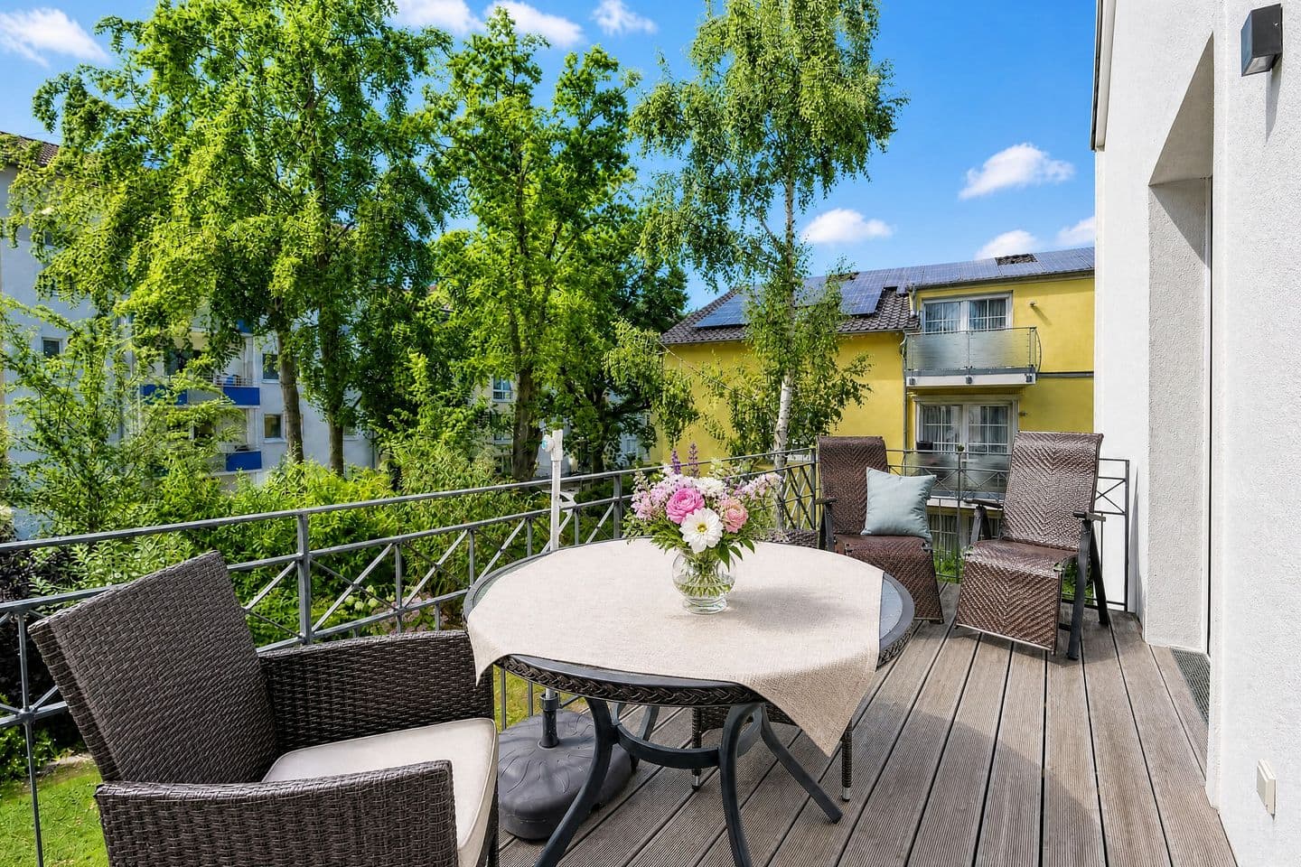 Ferienwohnung Bernstein 10 in der Villa Sofie Binz in Binz – Balkon