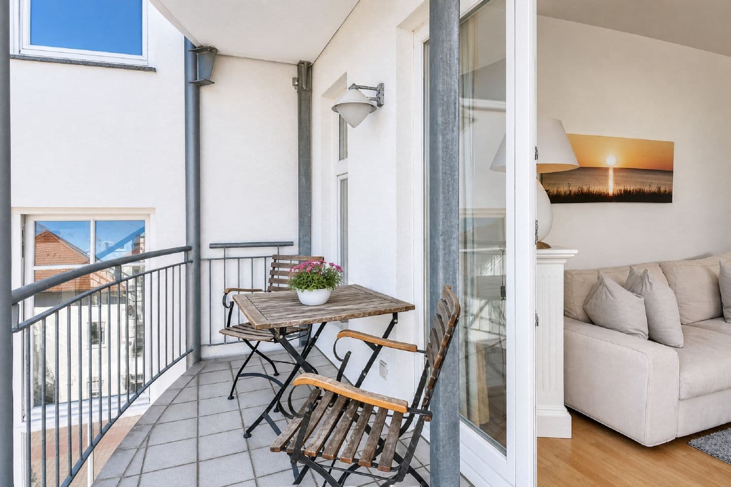 Ferienwohnung Binzer Strandgut 36 im Haus Jahreszeiten Binz in Binz – Balkon