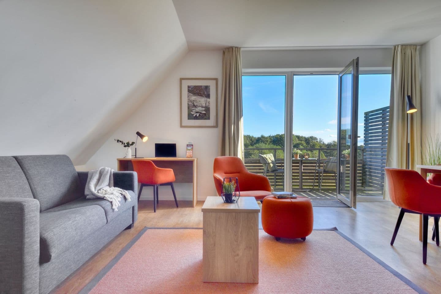 Ferienwohnung Buntspecht 31 im Wreecher Idyll Rügen in Wreechen – Wohnzimmer