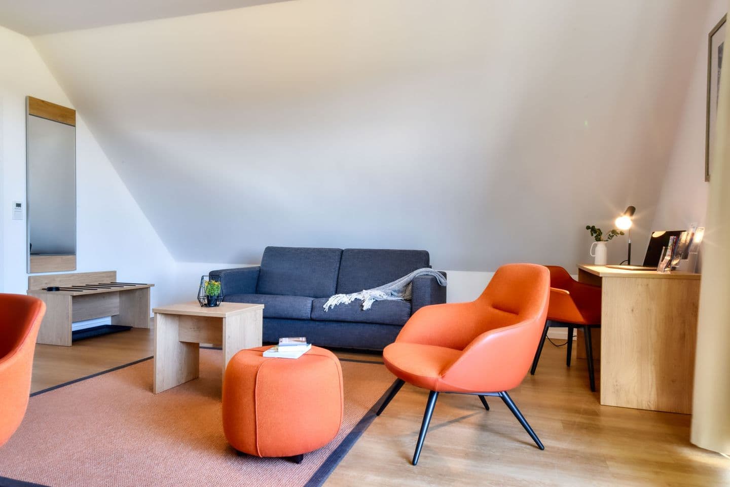 Ferienwohnung Buntspecht 31 im Wreecher Idyll Rügen in Wreechen – Wohnzimmer