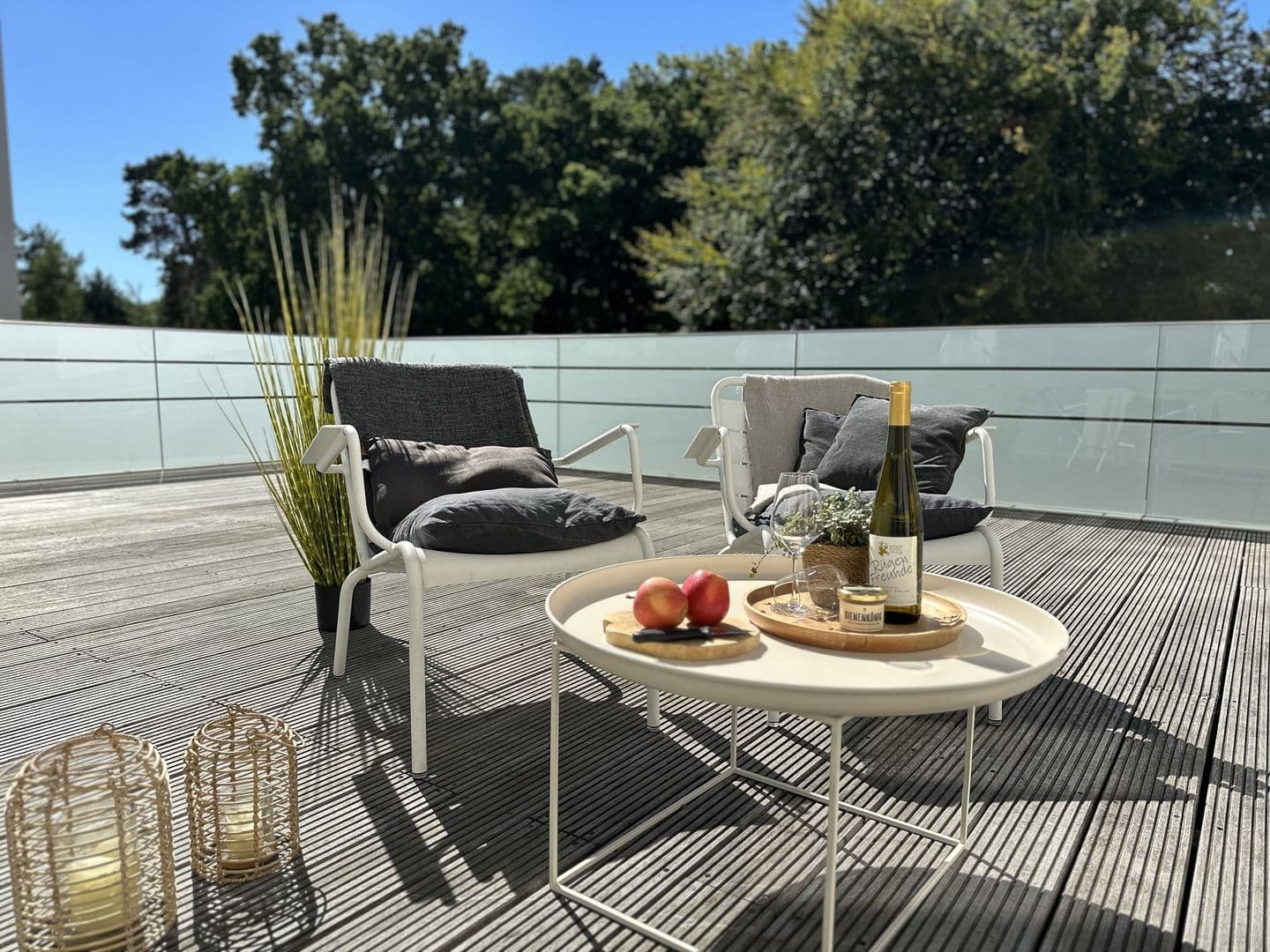 Ferienwohnung Dünenloft 7 im Haus Düne 7 Prora in Prora – Terrasse