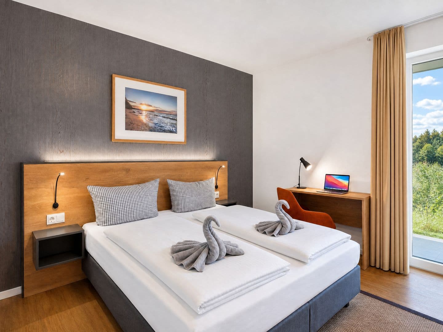 Ferienwohnung Graureiher 18 im Wreecher Idyll Rügen in Wreechen – Wohnzimmer