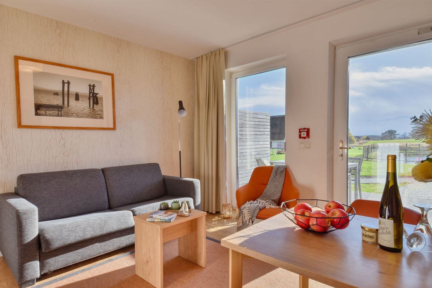 Ferienwohnung Grünfink 04 im Wreecher Idyll Rügen in Wreechen – Wohnzimmer