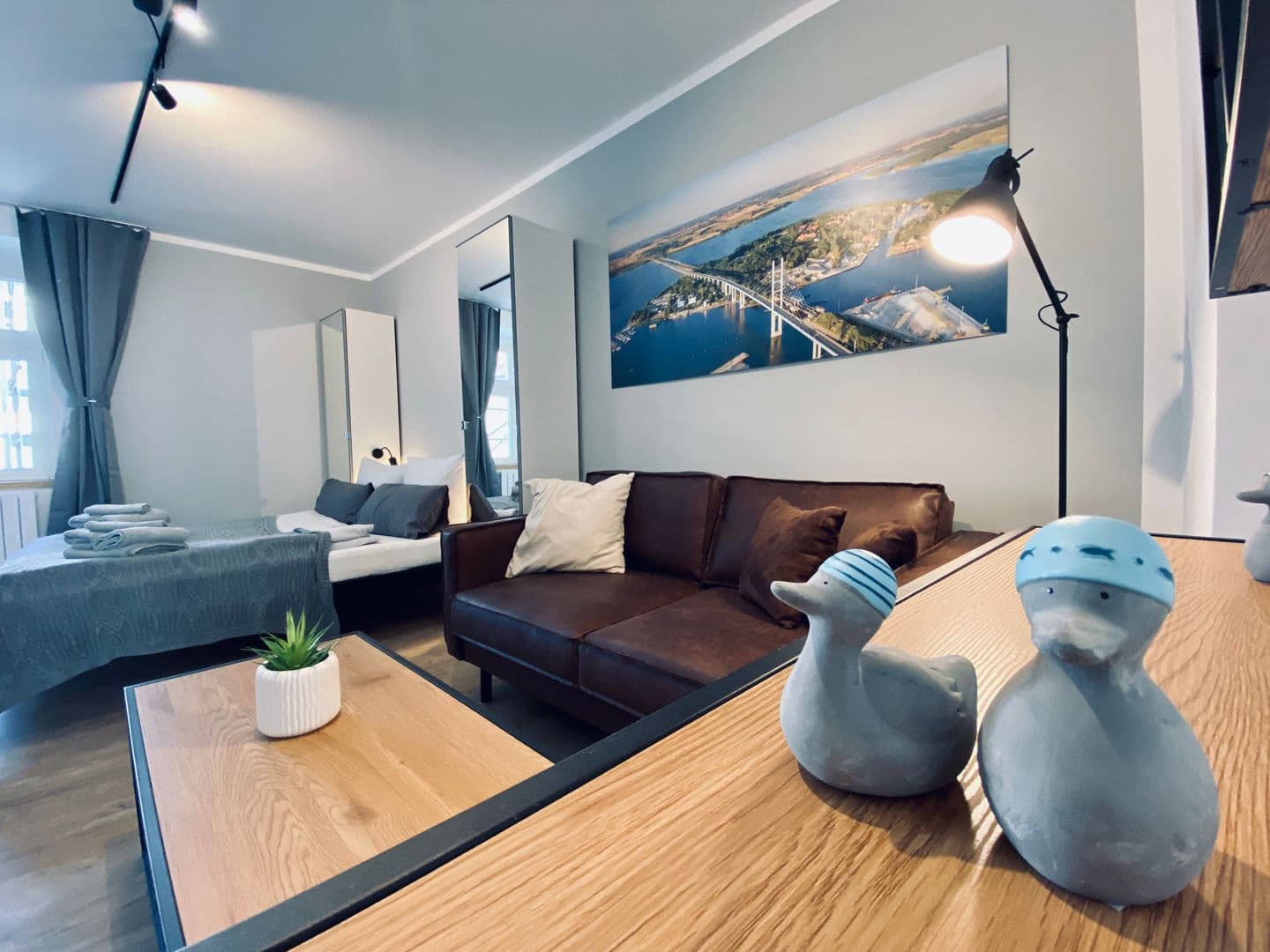 Ferienwohnung HafenCity App. No 6 / Stralsund in Stralsund – Wohnzimmer