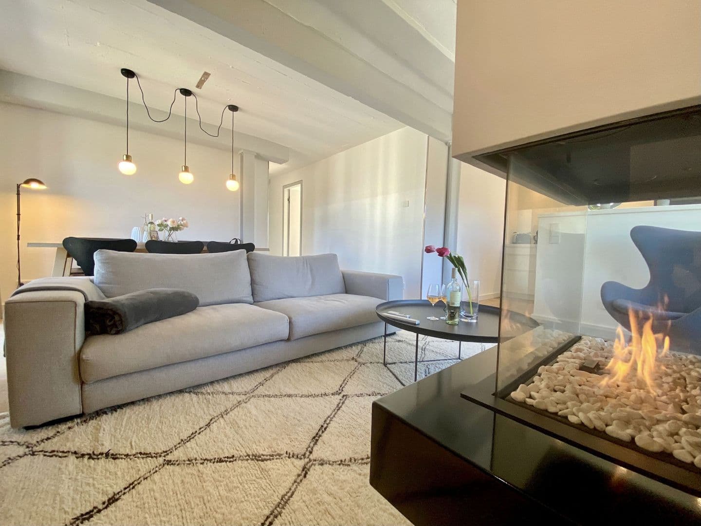 Ferienwohnung Lotsenloft 16 im Haus Düne 7 in Prora – Wohnzimmer