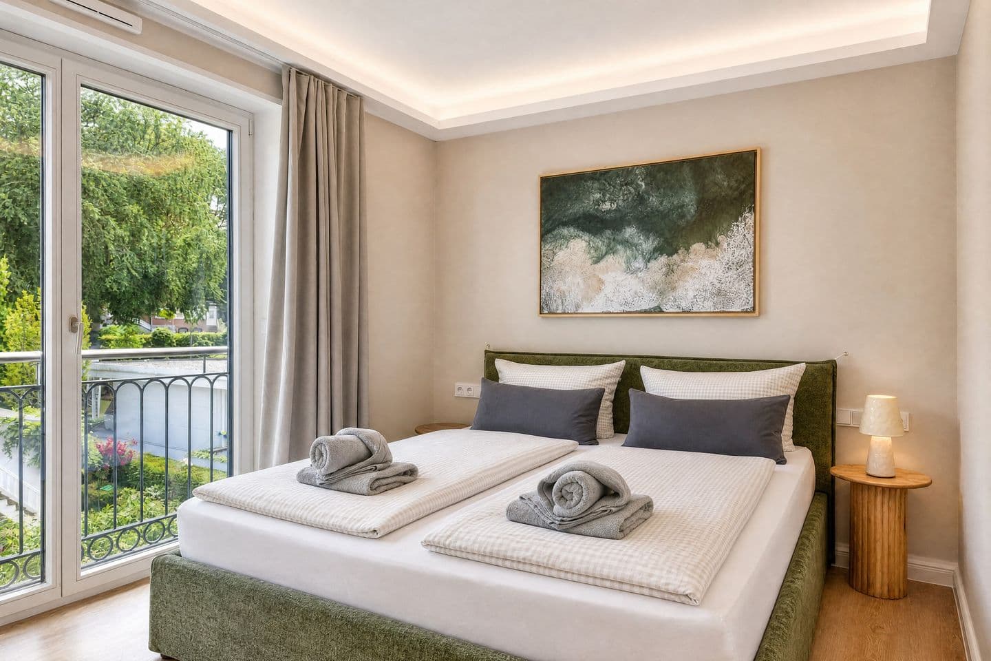 Ferienwohnung Muschelzeit in der Villa Chloe Binz in Binz – Schlafzimmer