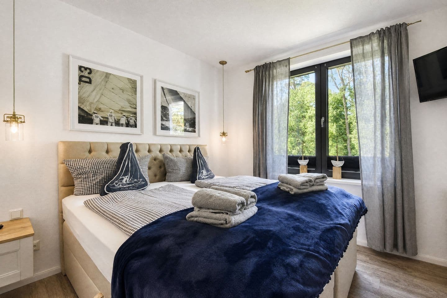 Ferienwohnung Ostseeliebe 17 Parkvillen Carlota und Candela Baabe in Baabe – Schlafzimmer