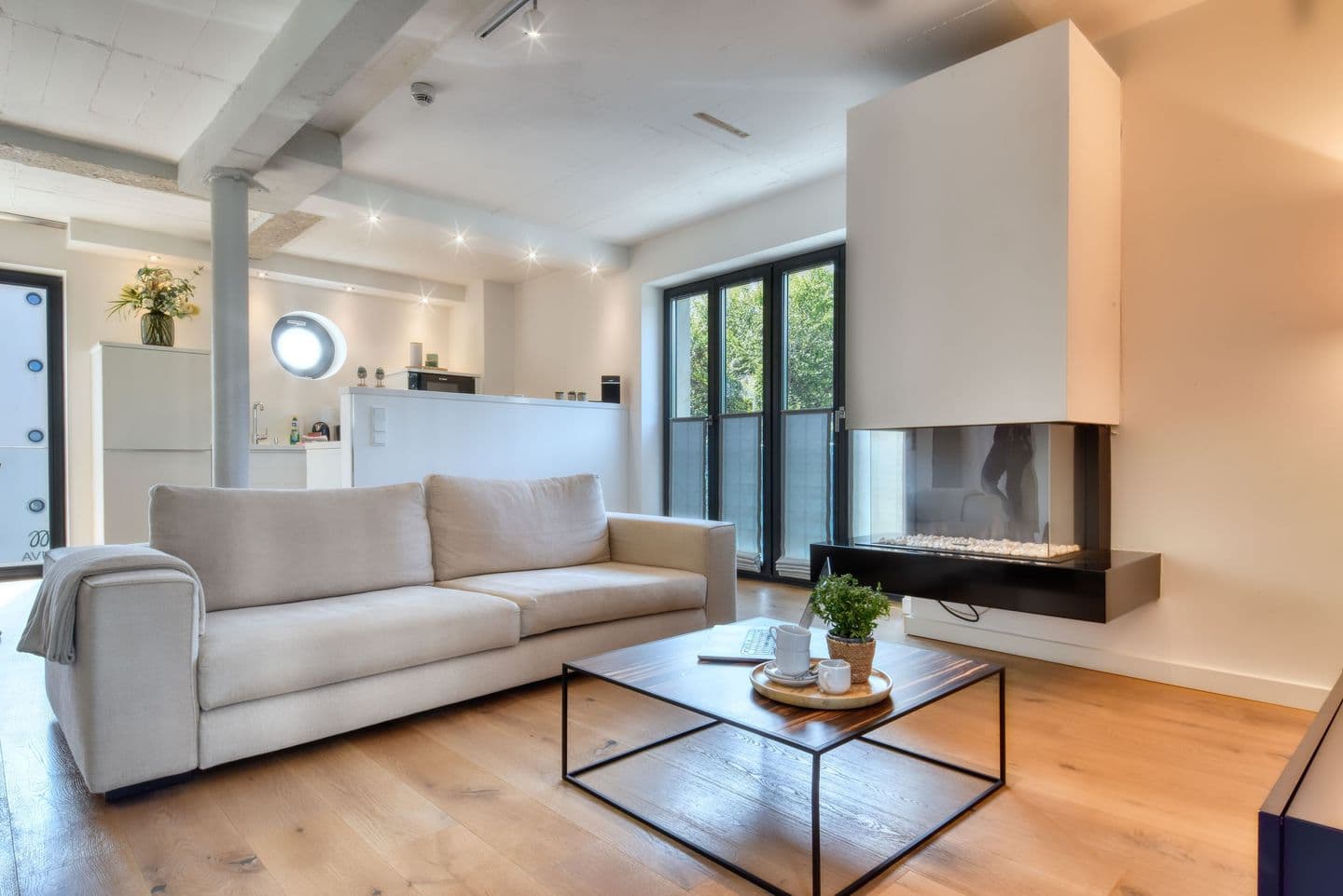 Ferienwohnung Sonnenloft 14 mit eigenem Kamin und Sauna im Haus Düne 7 Prora