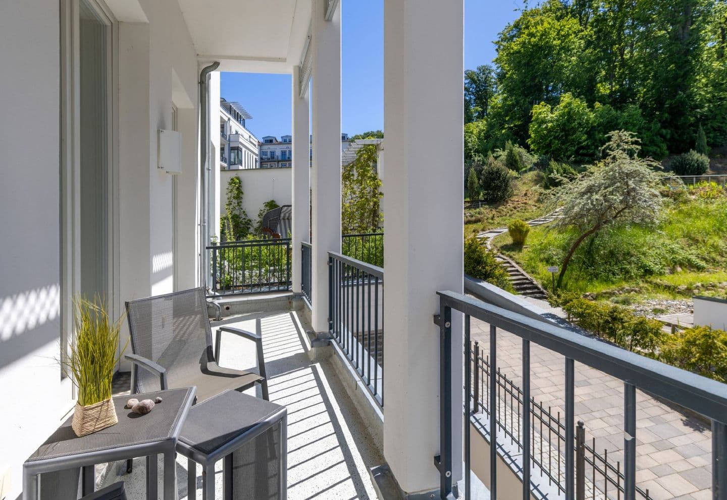 Ferienwohnung Strandmuschel Villa First Sellin in Sellin – Balkon