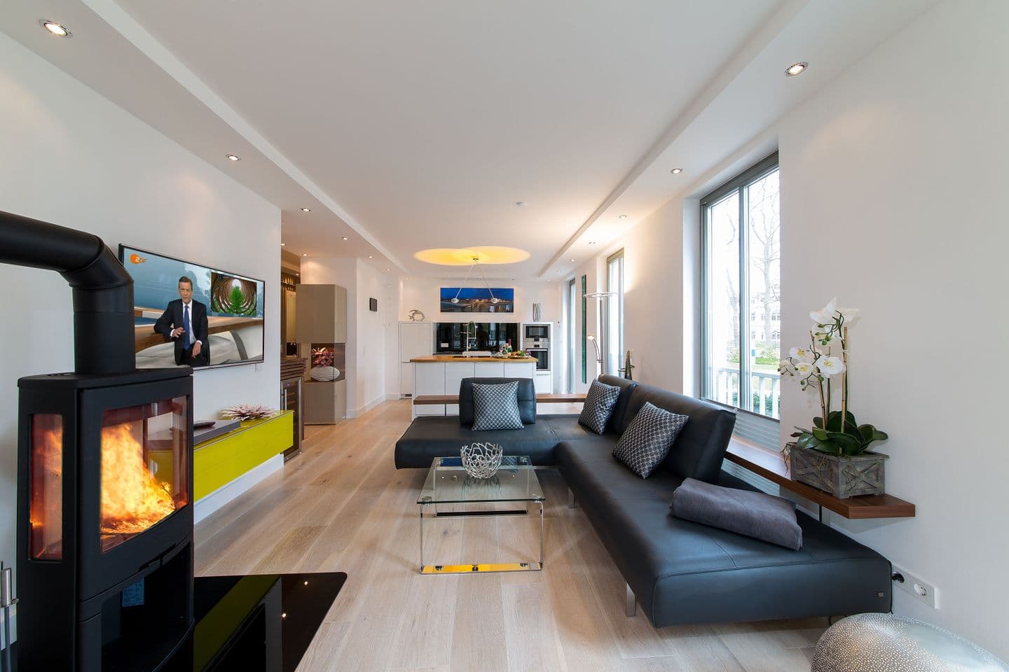 Ferienwohnung Wellness Suite "Meine Auszeit" / Villa Amalie Binz in Binz – Wohnzimmer