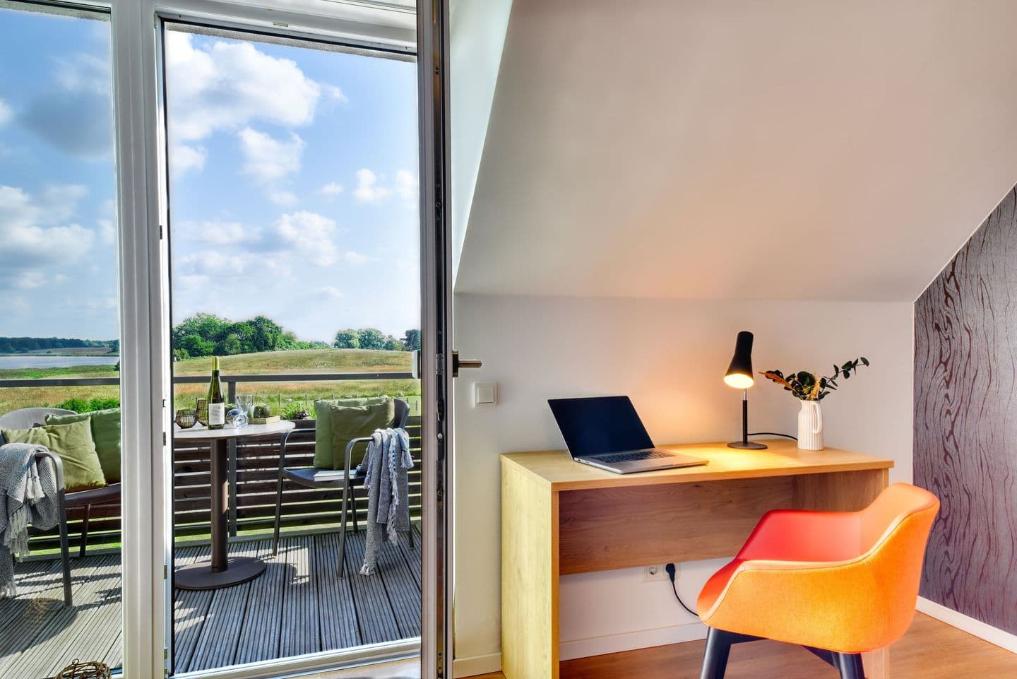 Ferienwohnung Wiesenpieper 07 im Wreecher Idyll Rügen in Wreechen – Balkon